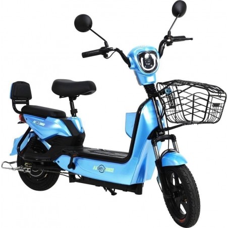 AJ EV BIKE จักรยานไฟฟ้า รุ่น S-9 สีฟ้า