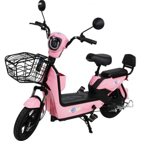 AJ EV BIKE จักรยานไฟฟ้า รุ่น S-9 สีชมพู